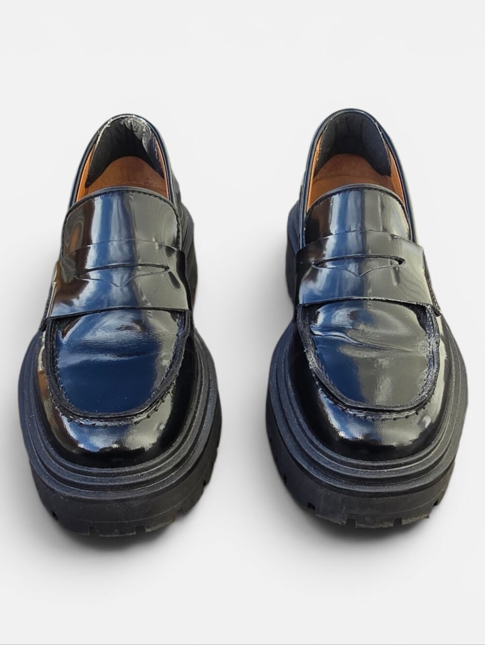 Thursday Boot Company Black Patent Loafer Flats - Picture 2 of 9